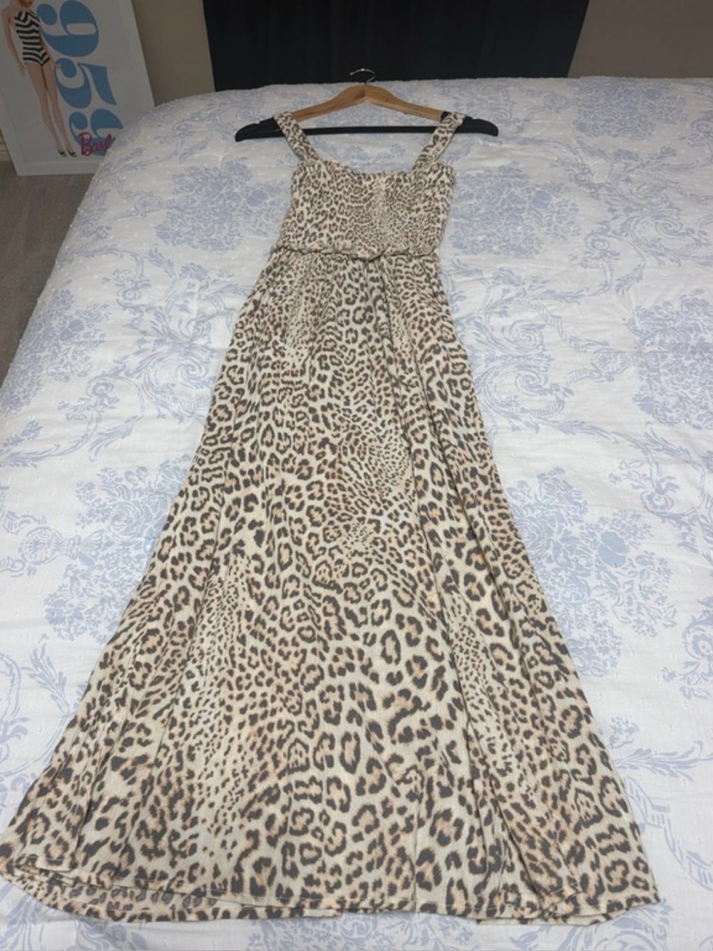 Aerie Leopard Print Midi Dress